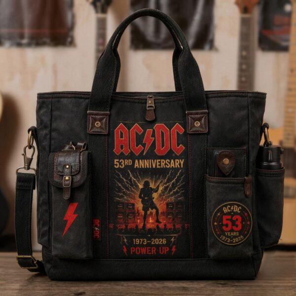 AC/DC 53rd Anniversary 1973-2026 Power Up Tote Bag