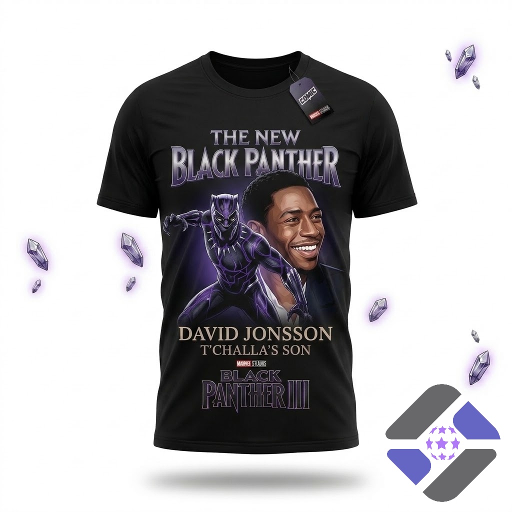 The New Black Panther David Jonsson Black Panther III T-Shirt - Detail View