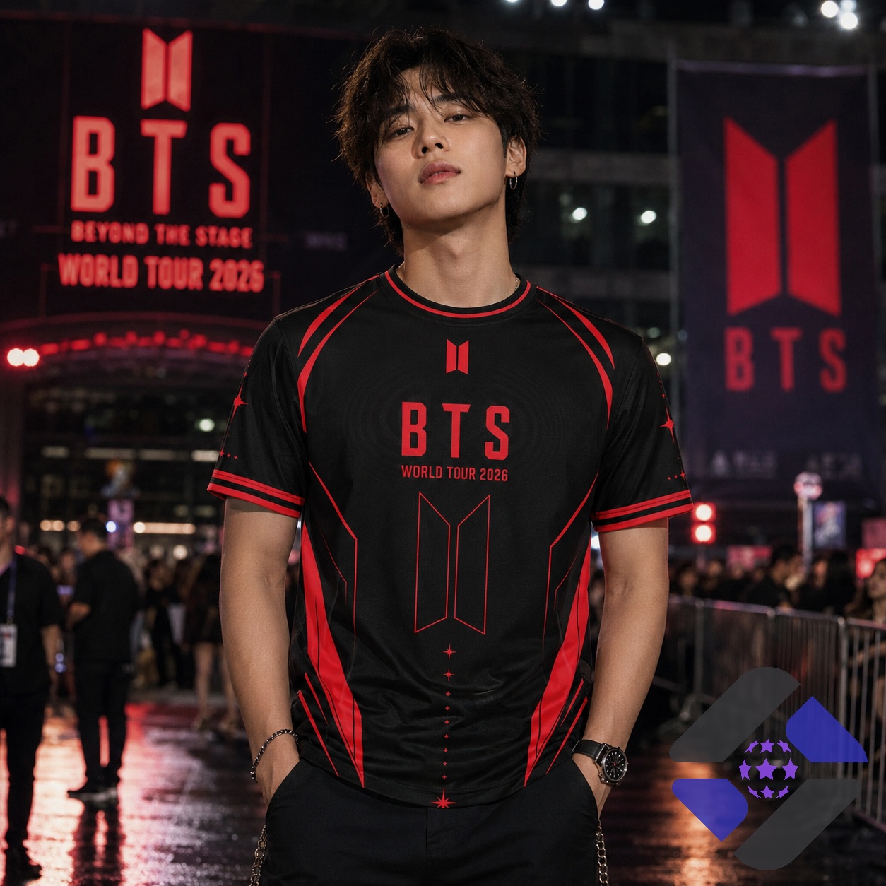BTS World Tour 2026 Black Jersey