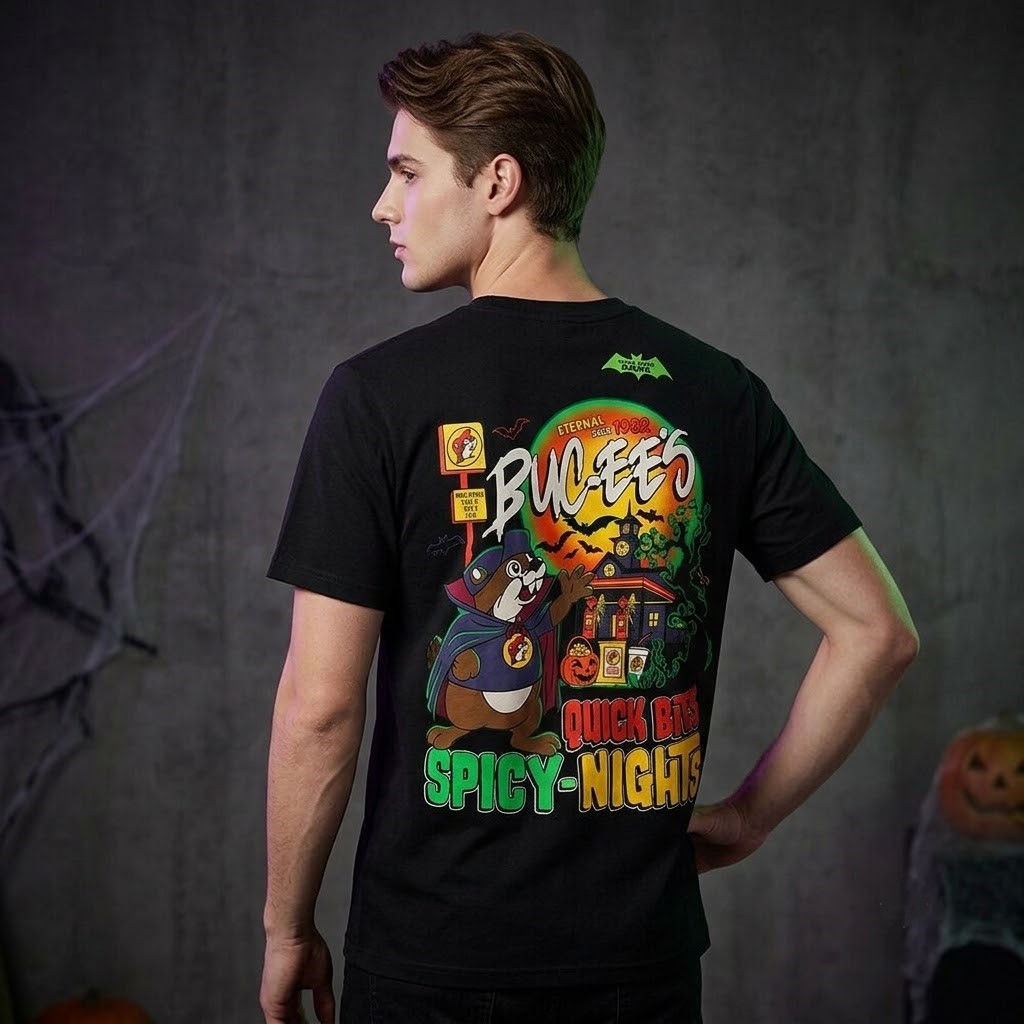 Buc-ee's Quick Bits Spooky Nights Vampire Halloween T-Shirt