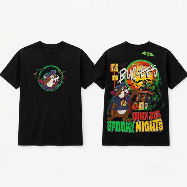 Buc-ee's Quick Bits Spooky Nights Vampire Halloween T-Shirt
