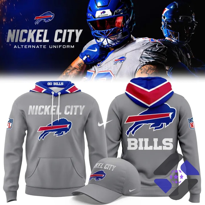 Buffalo Bills Nickel City Alternate Uniform Hoodie - Front View