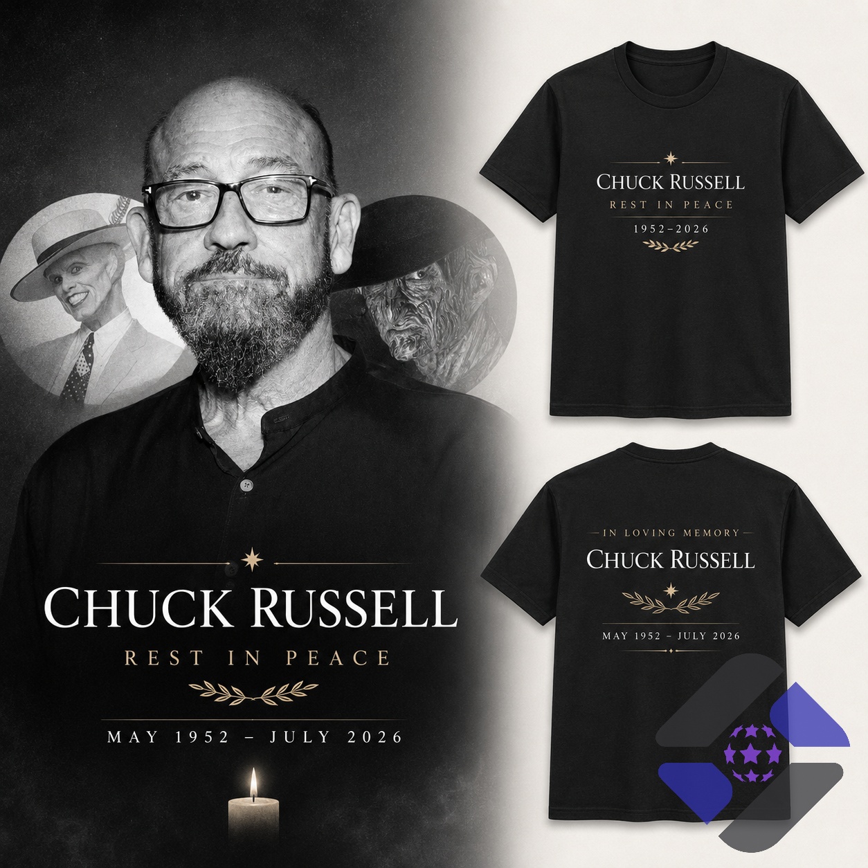 Chuck Russell Rest In Peace Memorial 2026 T-Shirt