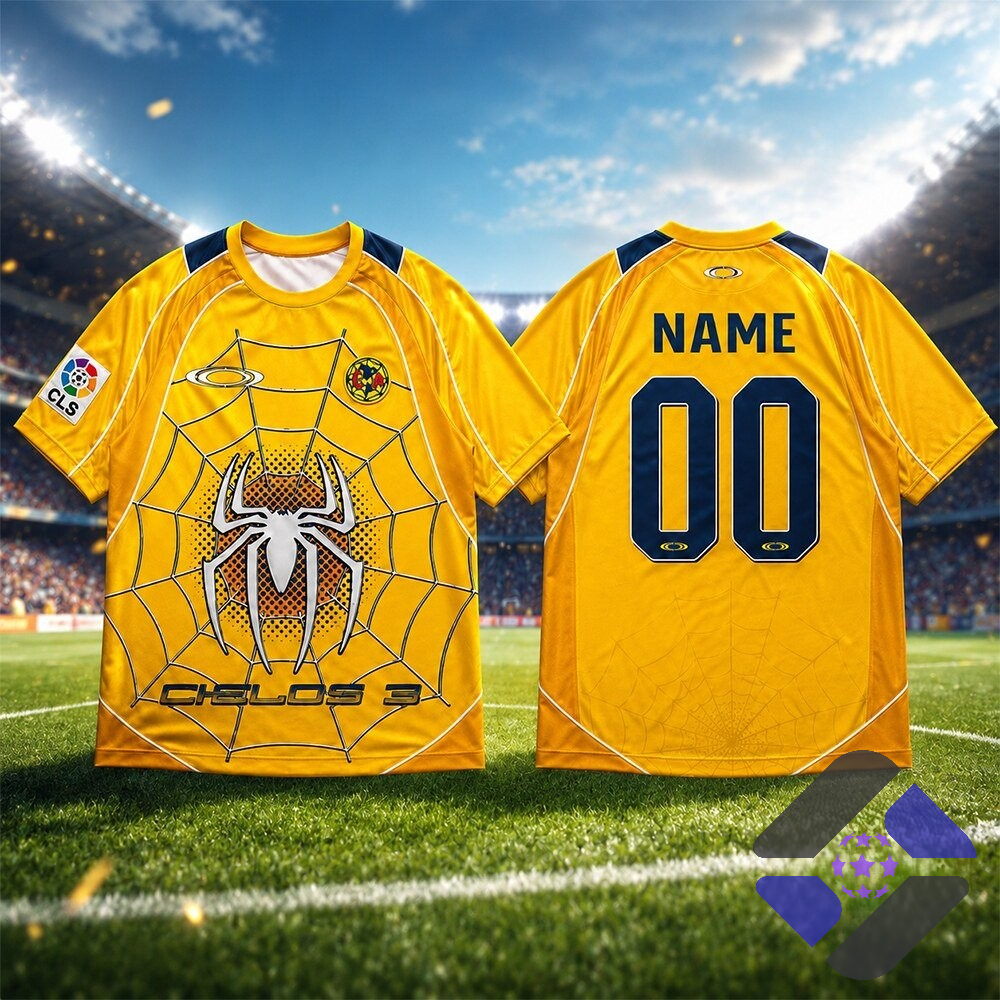 Messi Club América Spider Man Cielos 3 Jersey - Detail View