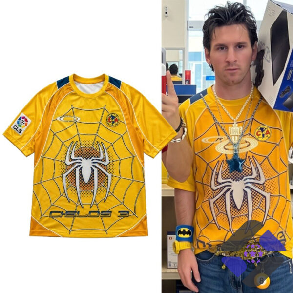 Messi Club América Spider Man Cielos 3 Jersey