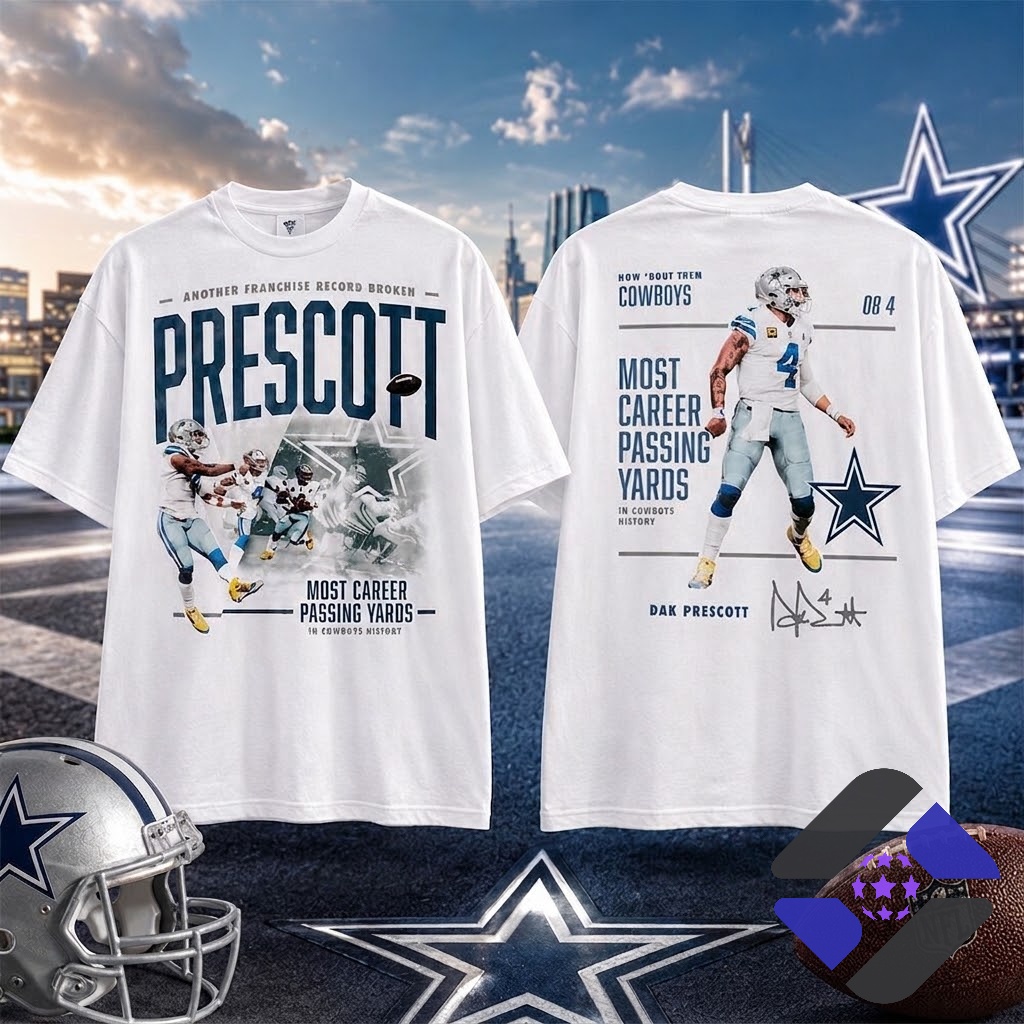dallas-cowboys-dak-prescott-most-career-passing-yards-franchise-record-t-shirt-3-1.jpg Dallas Cowboys Dak Prescott Most Career Passing Yards T-Shirt