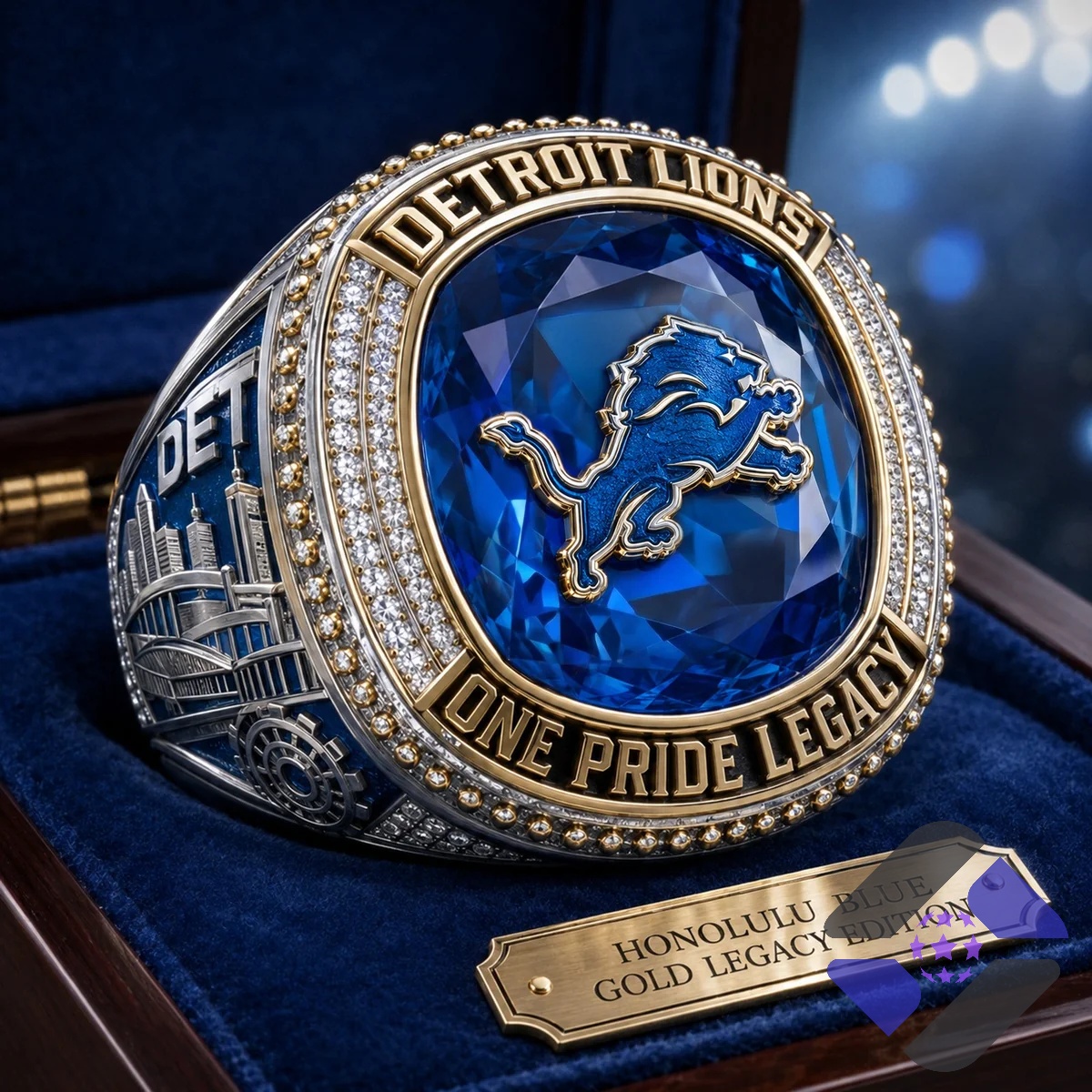 Detroit Lions One Pride Legacy Championship Ring