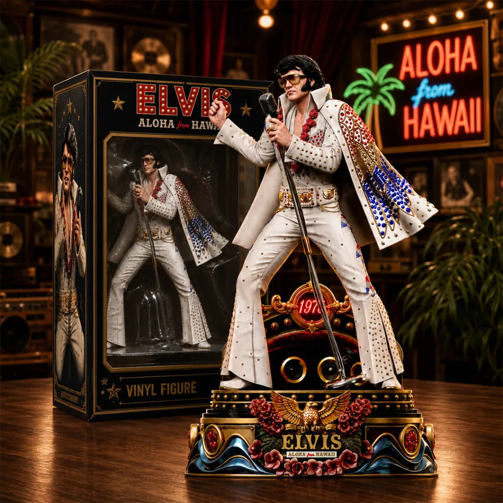Elvis Presley Aloha from Hawaii 1973 Vinyl Figure - Front View