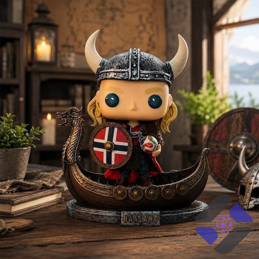 Erling Haaland Viking Norway Football 2026 World Cup Pop Figure