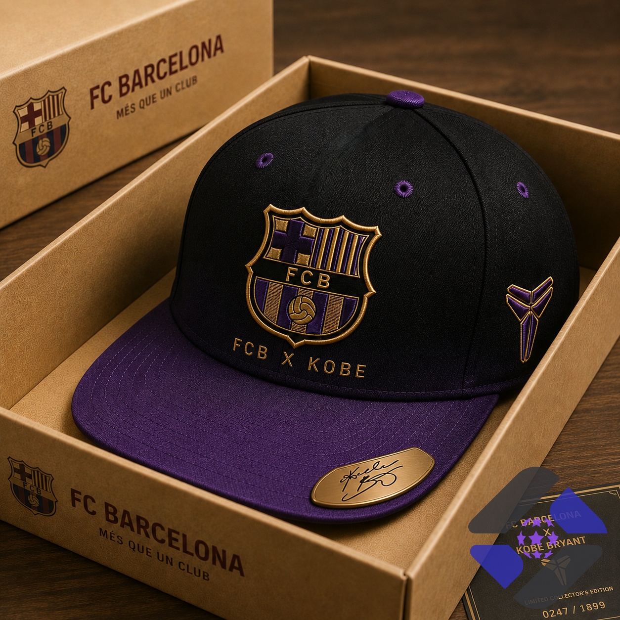 FC Barcelona Kobe Bryant Collaboration Snapback Cap