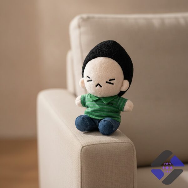 BTS Min Yoongi Grumpy Face Plush Toy