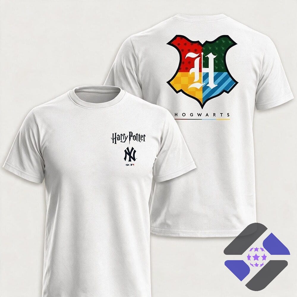 Harry Potter New York Yankees Hogwarts Crossover 2026 T-Shirt