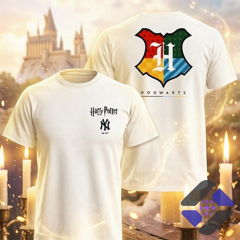 Harry Potter New York Yankees Hogwarts Crossover 2026 T-Shirt
