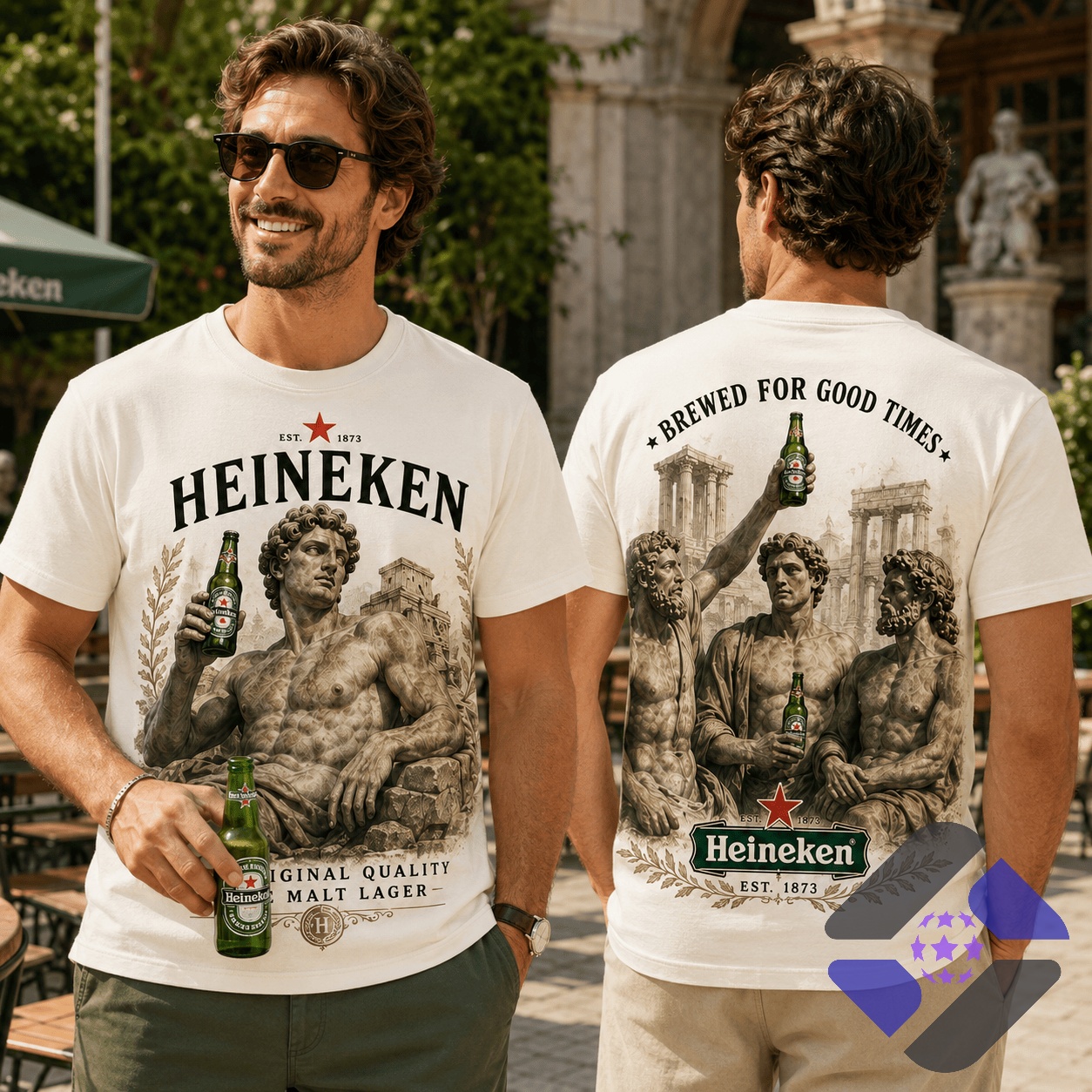 Heineken Gods of the Tap 3D T-Shirt - Front View