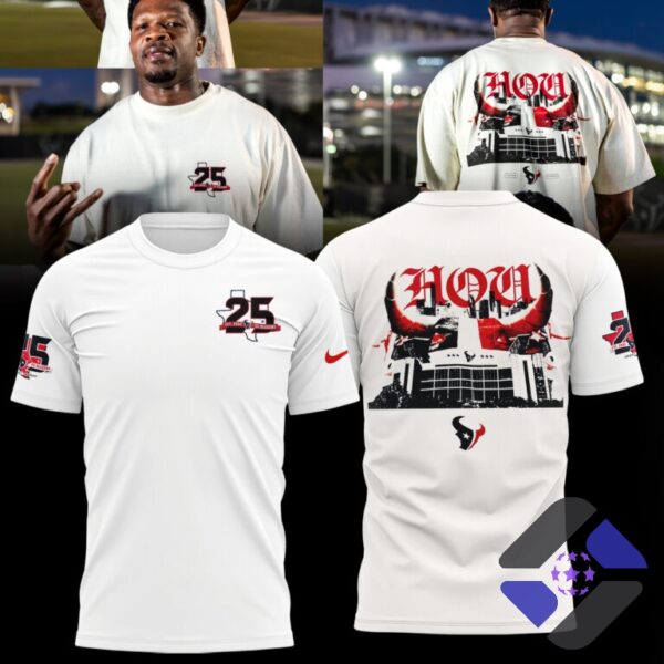 Houston Texans 25 Seasons T-Shirt