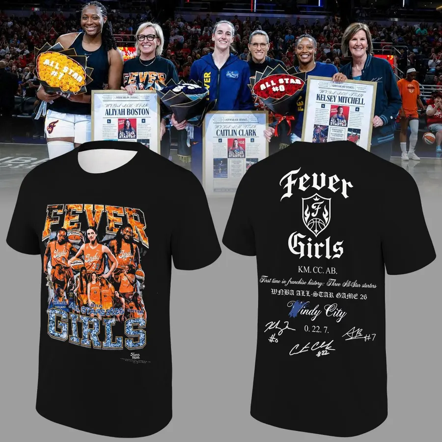 Indiana Fever 2026 WNBA All-Star Game T-Shirt - Front View