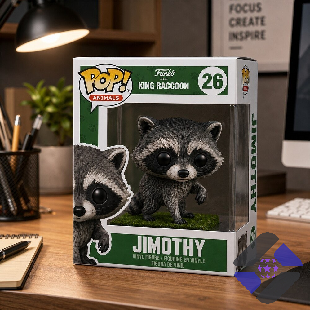 Jimothy King Raccoon Vinyl Figure
