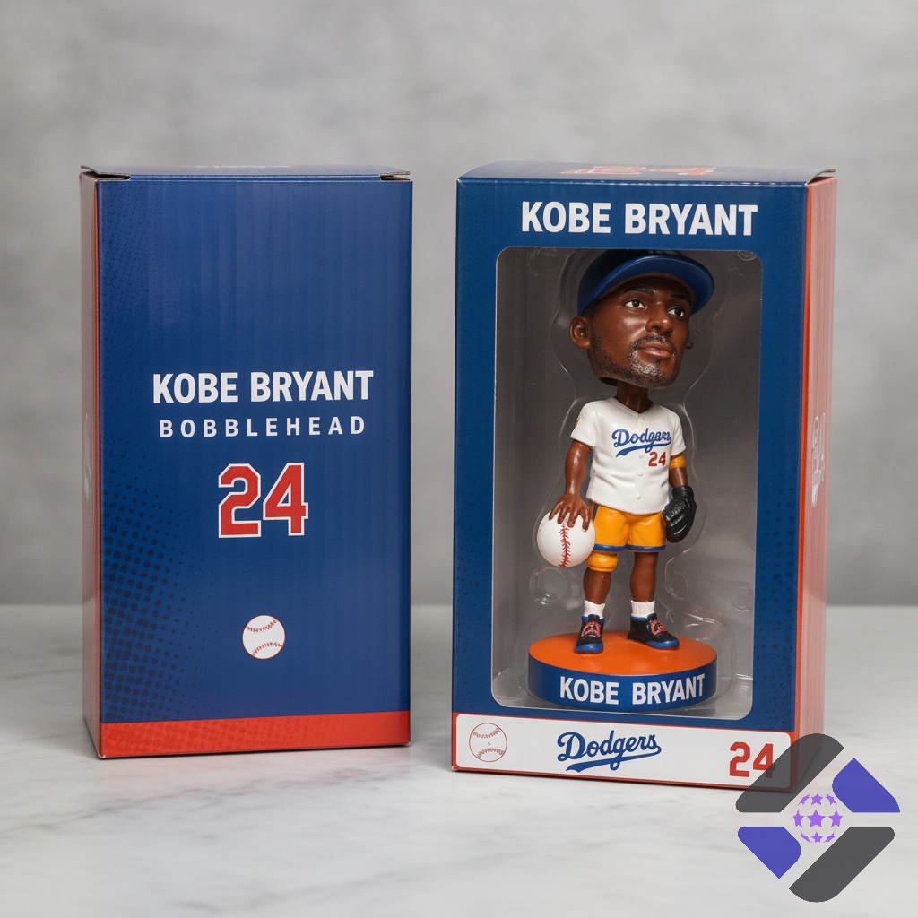 Kobe Bryant Los Angeles Dodgers 2026 Giveaway Collectible Bobblehead