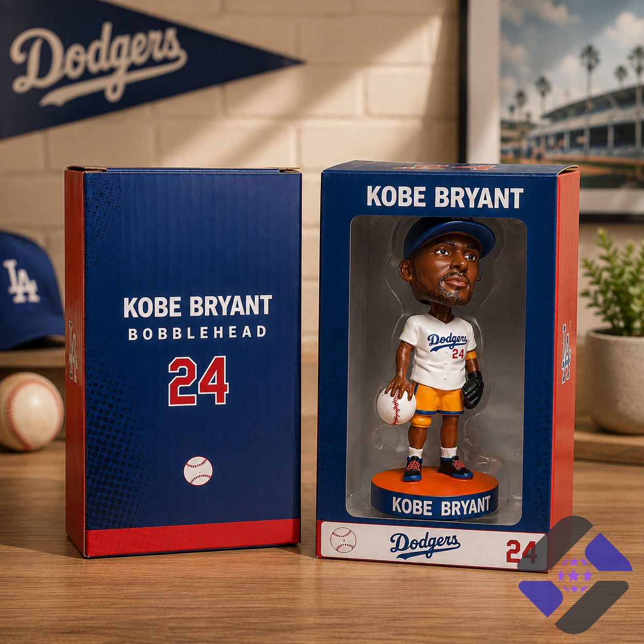 Kobe Bryant Los Angeles Dodgers 2026 Giveaway Collectible Bobblehead