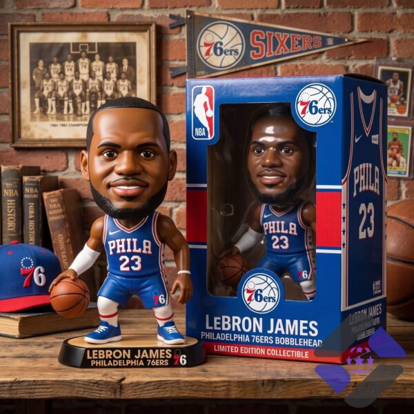 LeBron James Philadelphia 76ers Collectible Bobblehead Figure