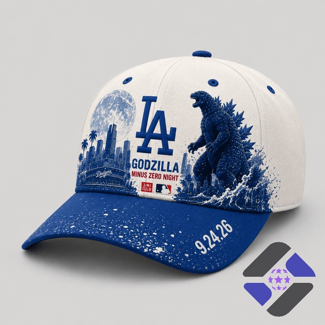 Los Angeles Dodgers Godzilla Minus Zero Night 2026 Baseball Jersey - Detail View
