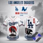 Los Angeles Dodgers Godzilla Minus Zero Night 2026 Baseball Jersey