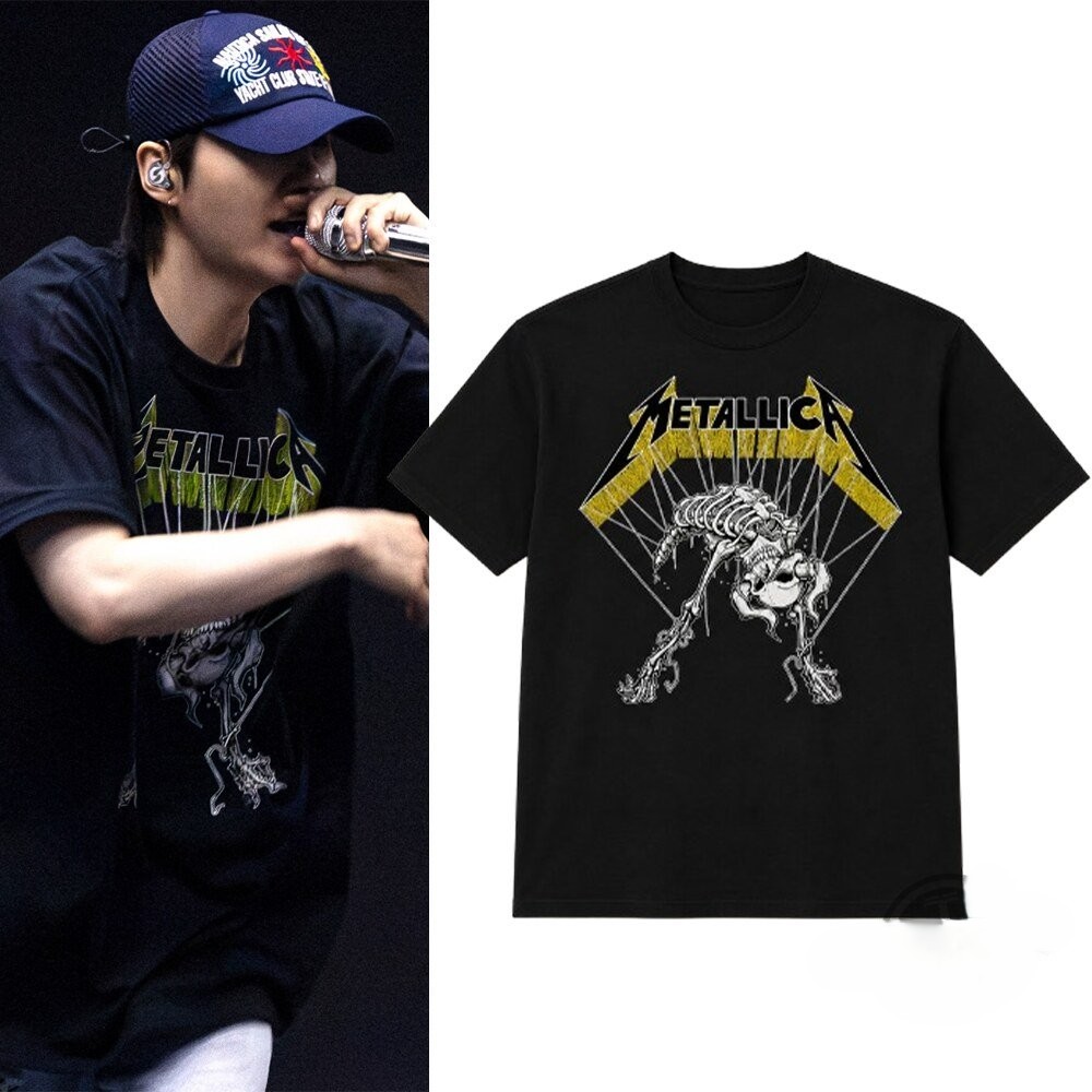 BTS Suga 2026 FIFA World Cup Halftime Metallica T-Shirt - Detail View