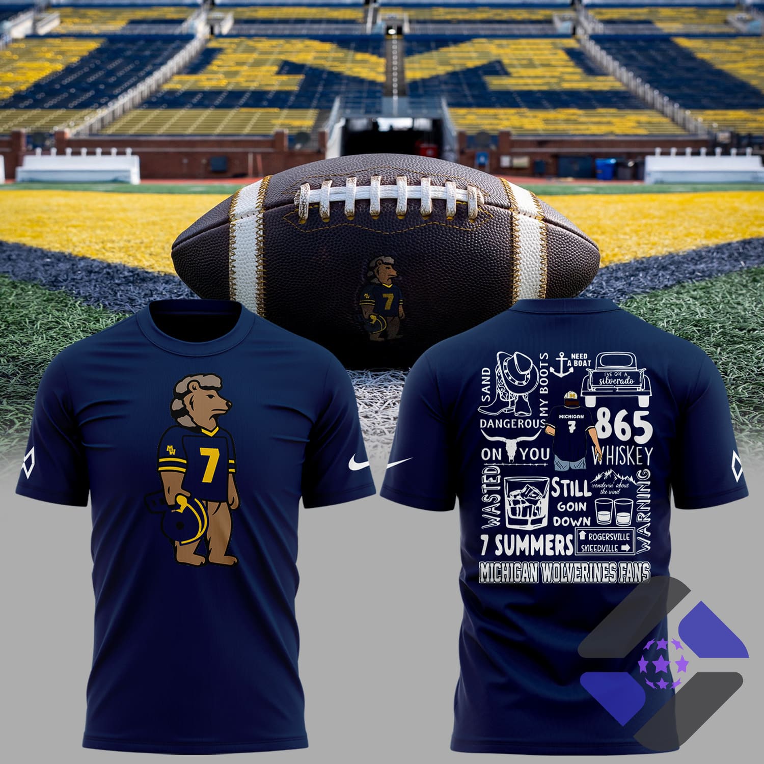 Morgan Wallen x Michigan Wolverines Football Still The Problem Tour 2026 Shirt