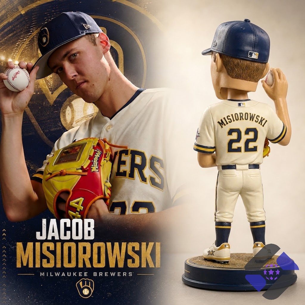 Milwaukee Brewers Jacob Misiorowski Bobblehead