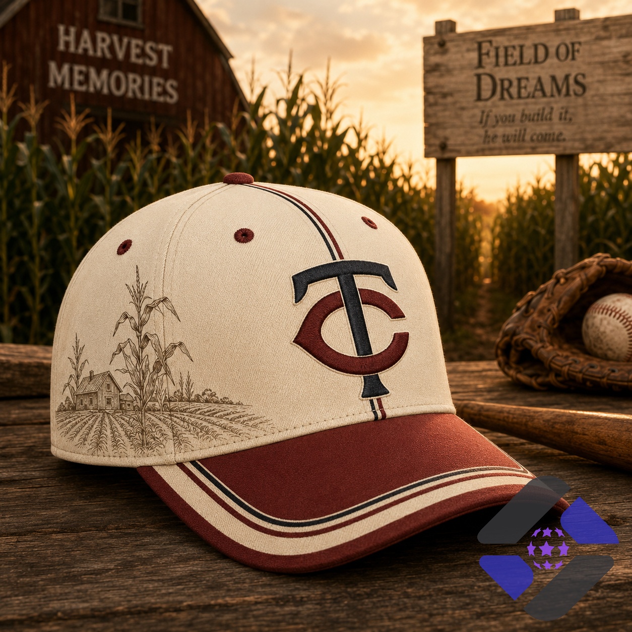 Minnesota Twins Field of Dreams Baseball Jersey - Detail View