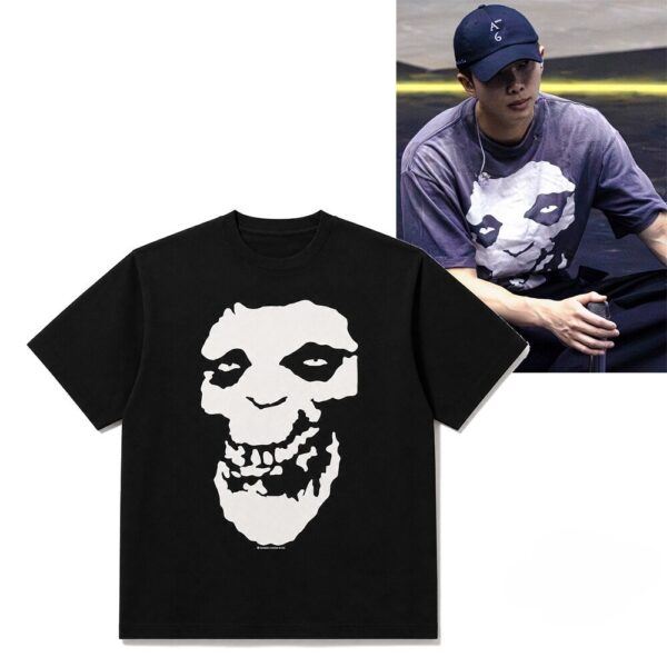 BTS Jungkook 2026 FIFA World Cup Halftime Misfits Fiend Skull T-Shirt