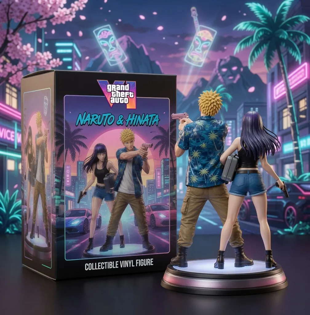 Grand Theft Auto VI Naruto & Hinata Collectible Vinyl Figure