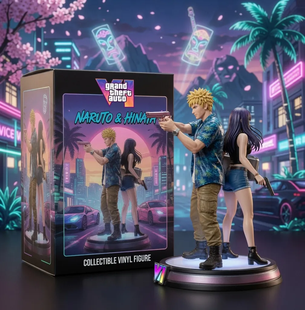 Grand Theft Auto VI Naruto & Hinata Collectible Vinyl Figure
