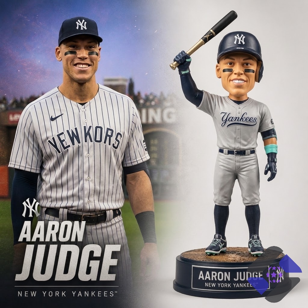 New York Yankees Aaron Judge Bobblehead - Detail View