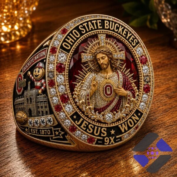 Ohio State Buckeyes Jesus Won 9X Est 1870 Championship Ring
