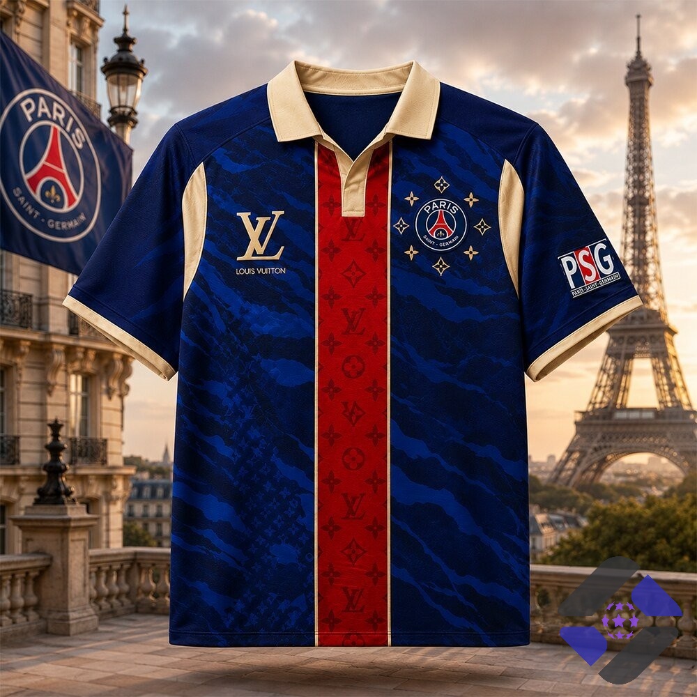 Louis Vuitton x PSG Paris Saint Germain Polo - Detail View