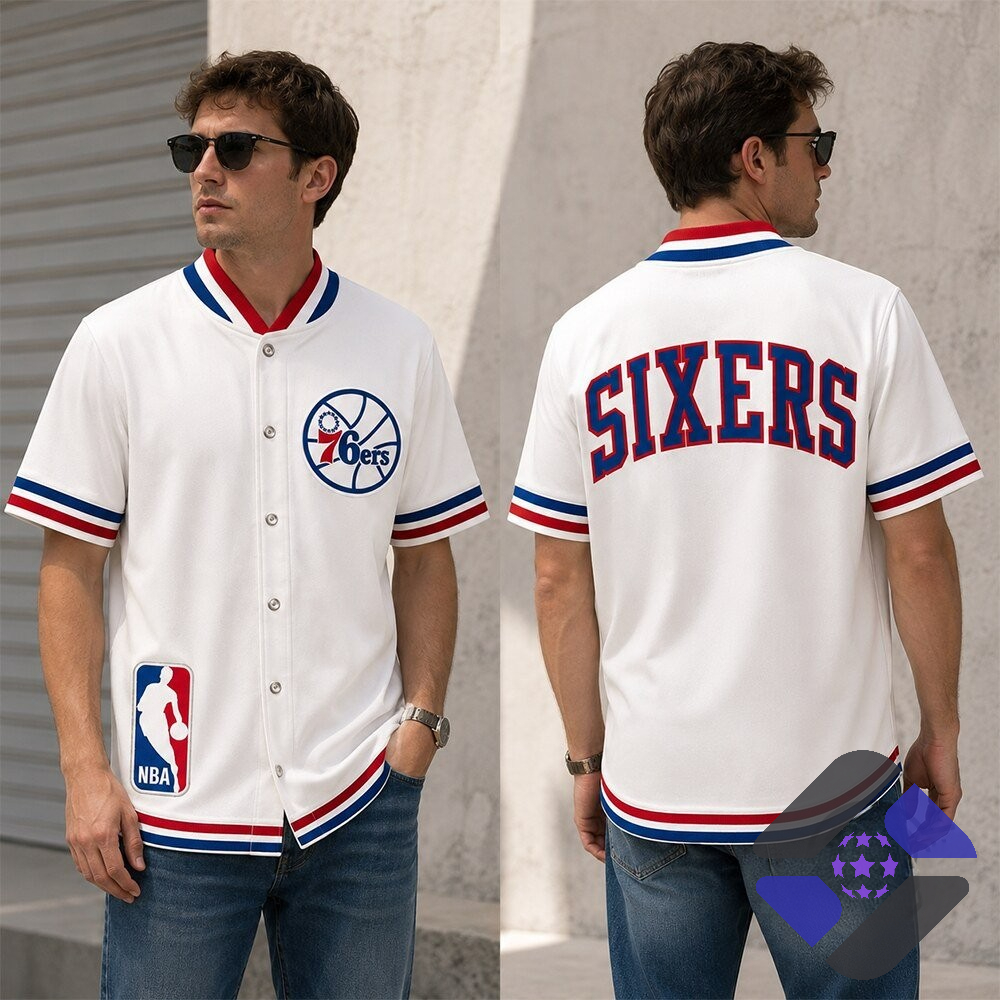 Philadelphia 76ers 1983-86 Sixers Warm Up Jacket