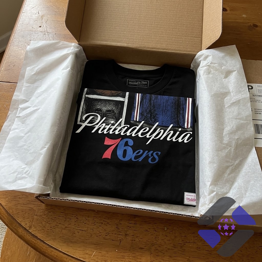 Philadelphia 76ers LeBron James Mitchell Ness Locker Room T-Shirt