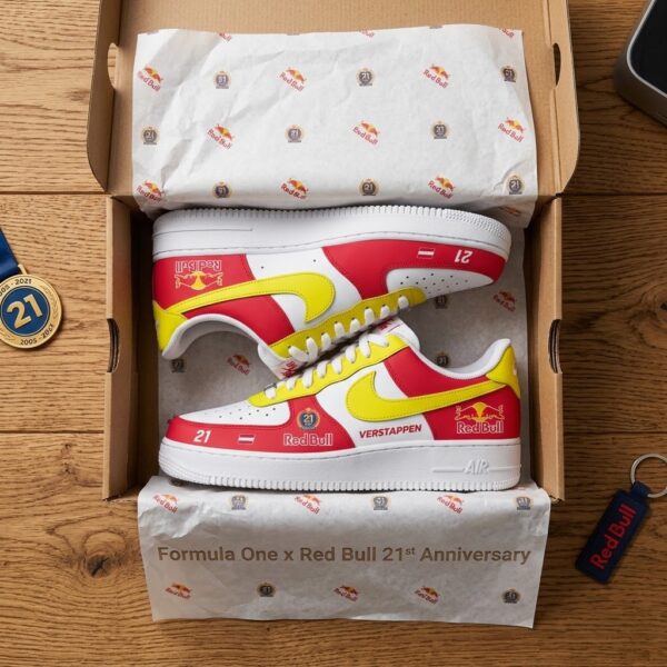 Red Bull Racing 21st Anniversary Nike Air Force 1 Sneakers