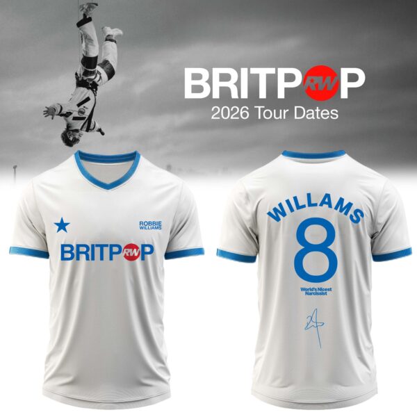 Robbie Williams BRITPOP 2026 Tour T-Shirt