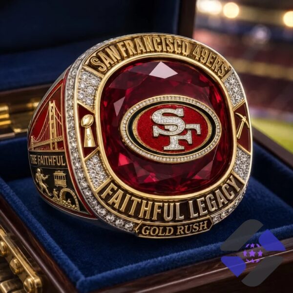San Francisco 49ers Faithful Legacy Gold Rush Ring