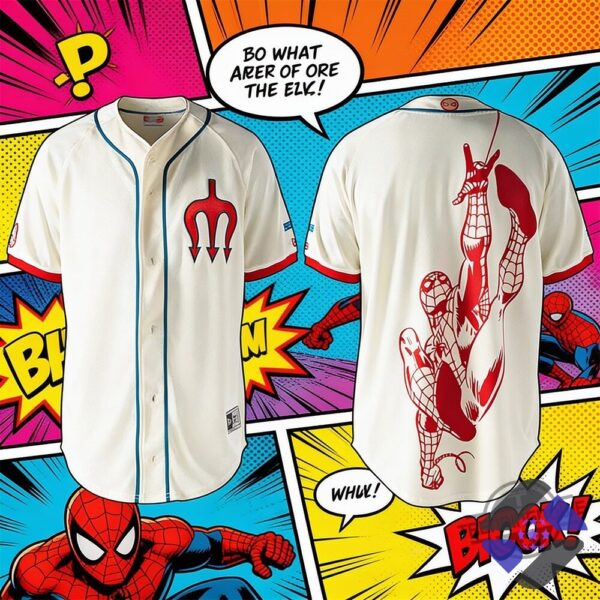 Red Devils Diablos Rojos del Mexico Spider-Man Baseball Jersey