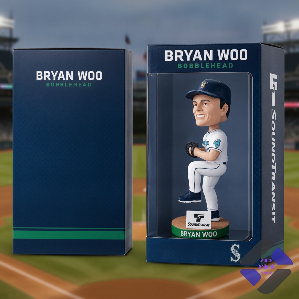 Seattle Mariners Bryan Woo Bobblehead