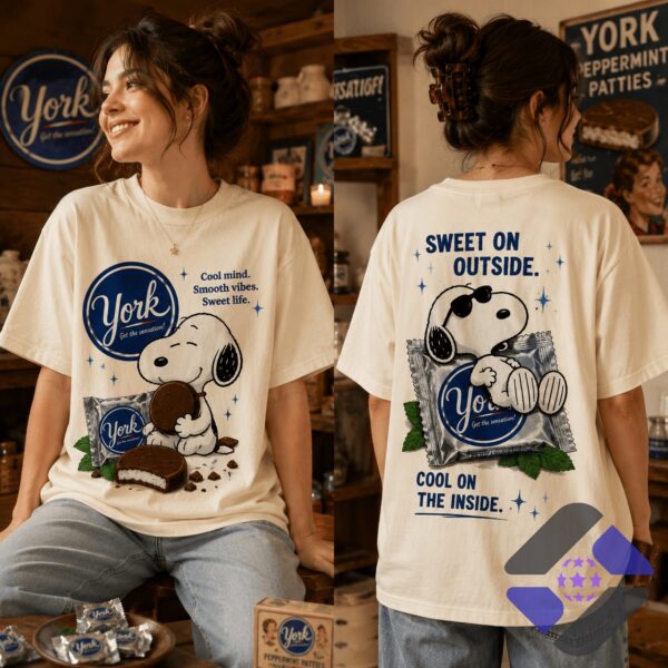 Snoopy York Peppermint Patties 3D T-Shirt