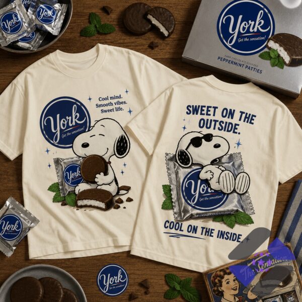 Snoopy York Peppermint Patties 3D T-Shirt