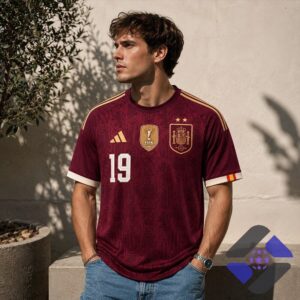 Spain Lamine Yamal FIFA World Cup 2026 Champions Football Jersey