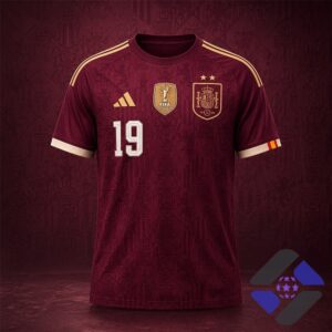 Spain Lamine Yamal FIFA World Cup 2026 Champions Football Jersey