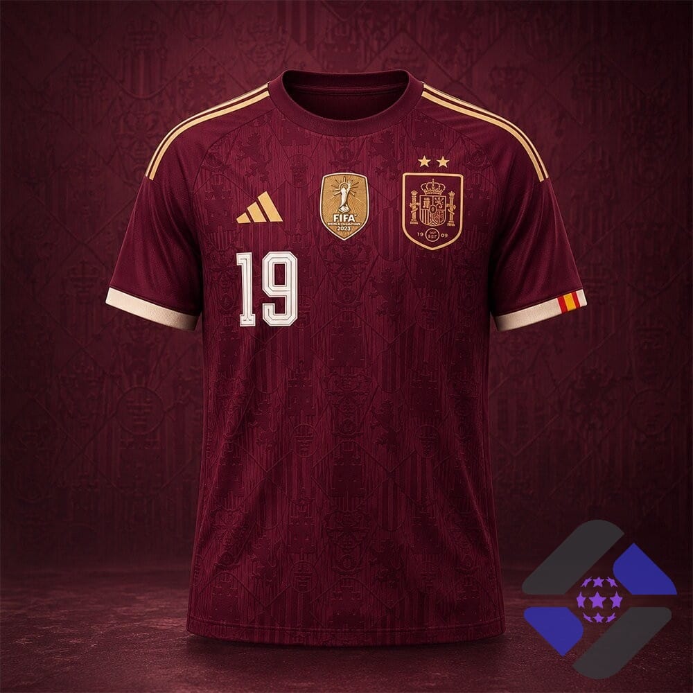 Spain Lamine Yamal FIFA World Cup 2026 Champions Football Jersey