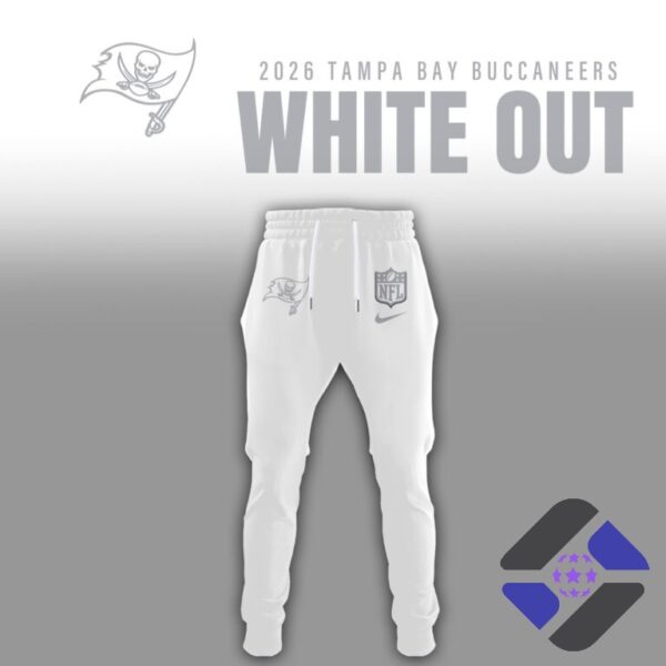 Tampa Bay Buccaneers 2026 White Out Hoodie and Jogger Set