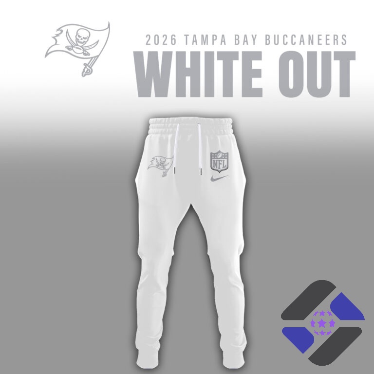 Tampa Bay Buccaneers 2026 White Out Hoodie and Jogger Set